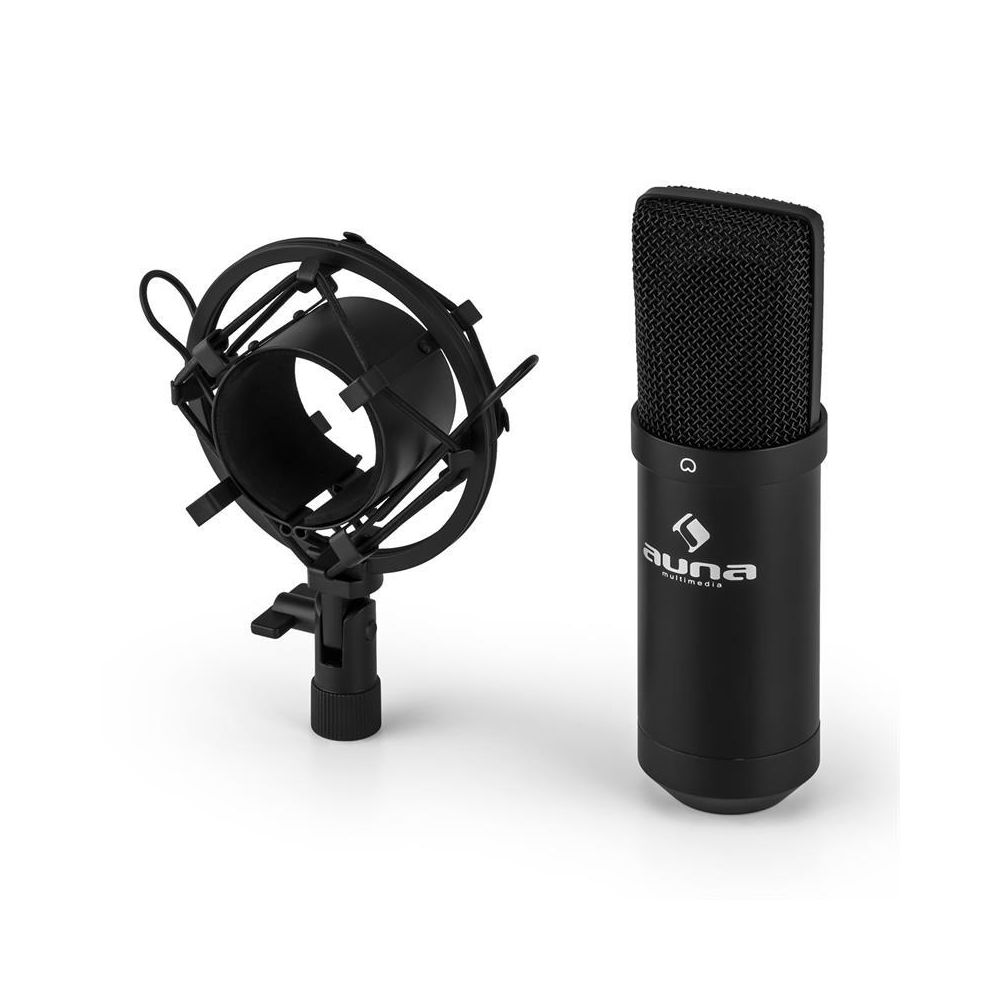 Auna - auna MIC-900B-LED Microphone à condensateur USB Studio -noir Auna - Microphone