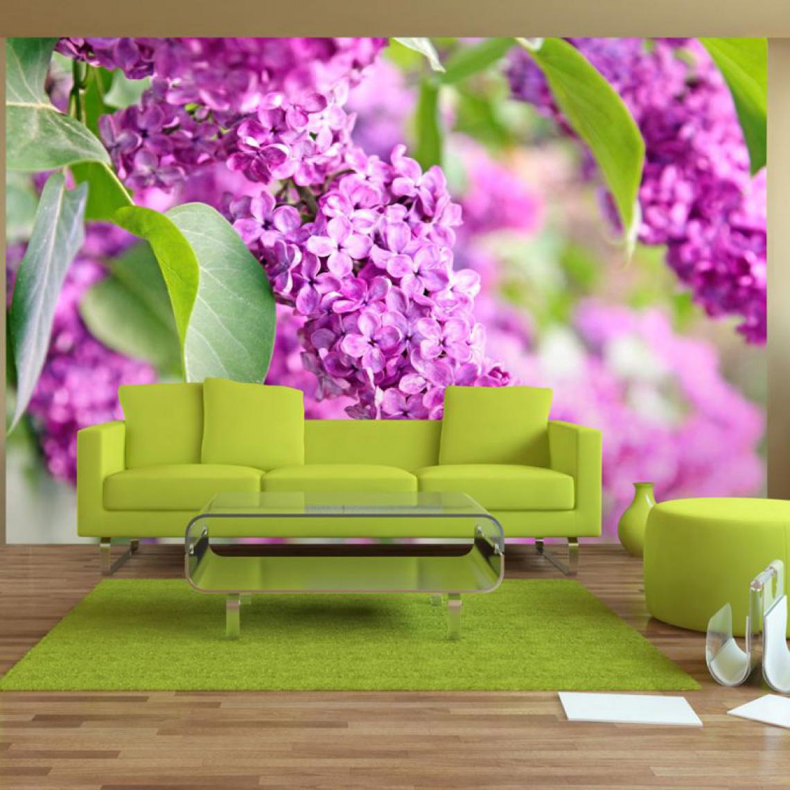 Artgeist - Papier peint - Lilac flowers .Taille : 200x140 - Papier peint