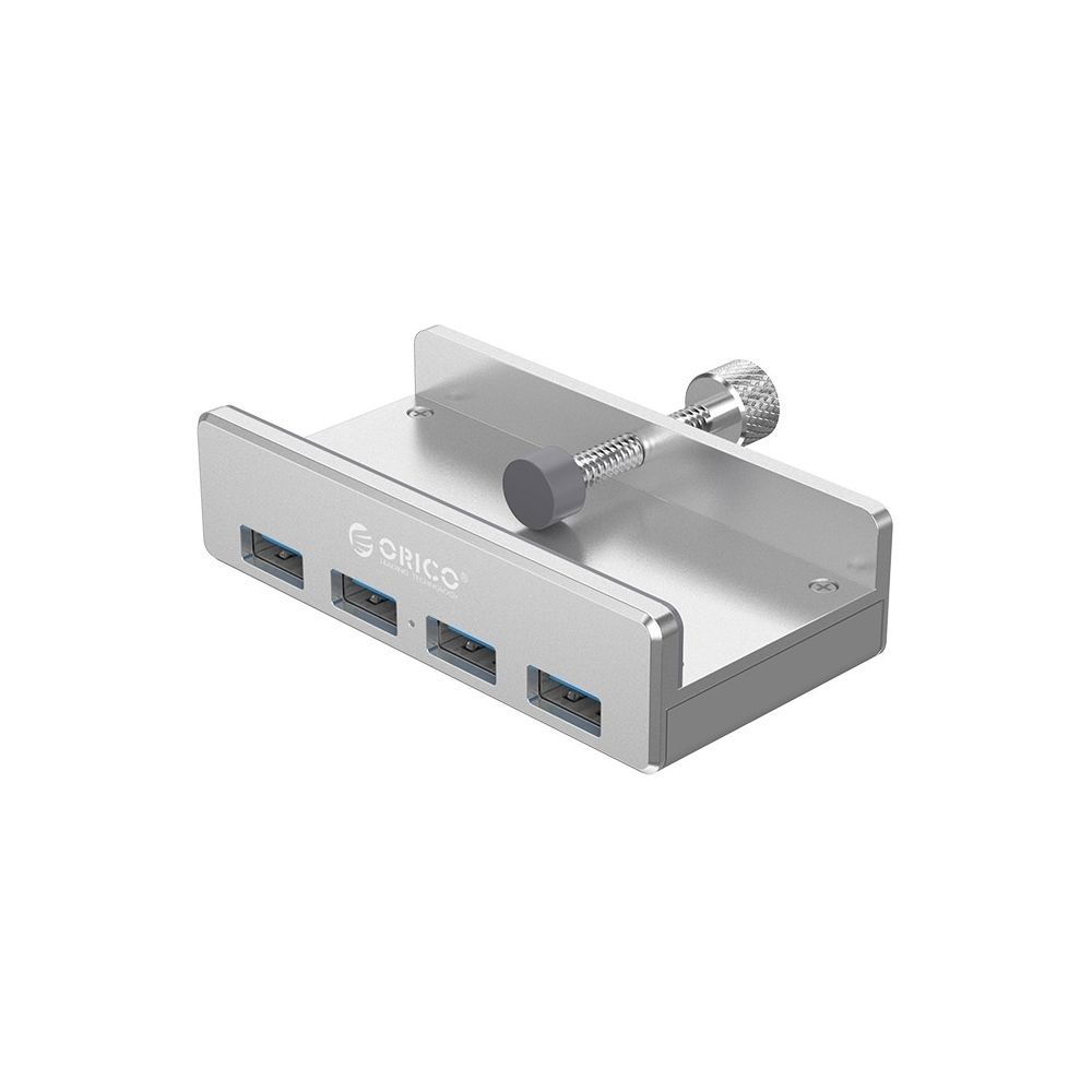 Wewoo - Hub USB 3.0 Alliage d'aluminium 4 Ports USB 3.0 Clip-type avec 1 m de câble USB, Largeur de Clip Plage: 10-32mm - Hub
