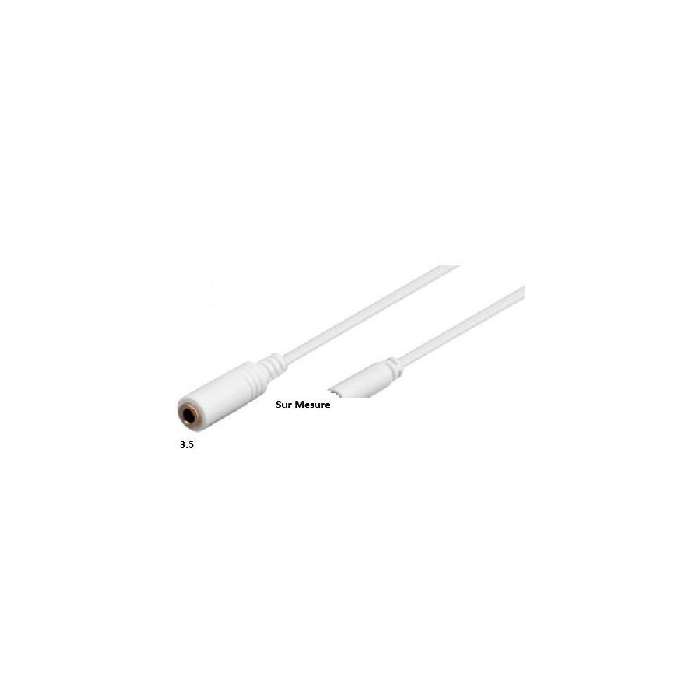 Sans Marque - Câble adaptateur audio jack 3,5 mm blanc ozzzo pour LG V30S - Autres accessoires smartphone