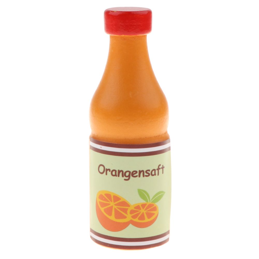 marque generique - simulation en bois bouteille de lait cuisine cuisson nourriture prétendre jouets jus d'orange - Bricolage et jardinage